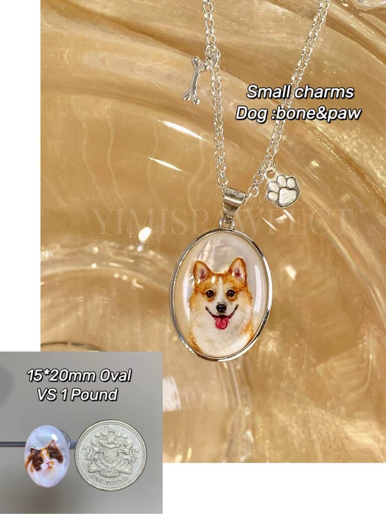 Yimi’s Pawfect Customize Handpainted Pet Portrait Jewelry