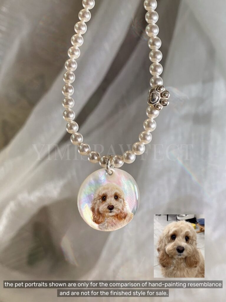 Yimi’s Pawfect Customize Handpainted Pet Portrait Jewelry