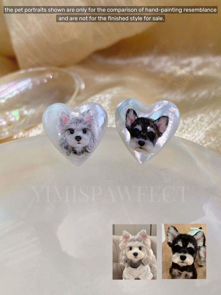 Yimi’s Pawfect Customize Handpainted Pet Portrait Jewelry