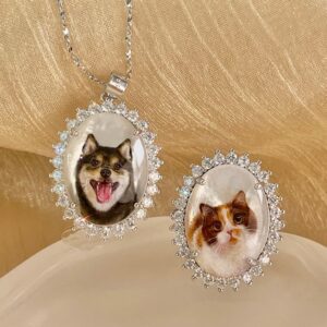 Custom Handpainted Pet Portrait Jewelry by Yimi's Pawfect