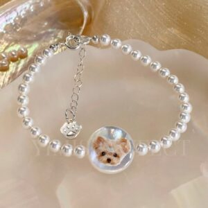 Custom Handpainted Pet Portrait Jewelry by Yimi's Pawfect