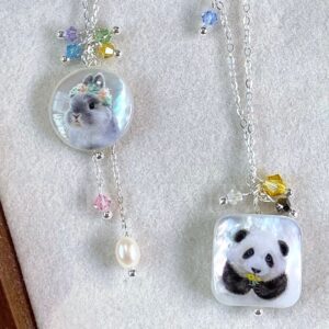 Custom Handpainted Pet Portrait Jewelry by Yimi's Pawfect
