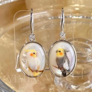 Custom Handpainted Pet Portrait Jewelry by Yimi's Pawfect