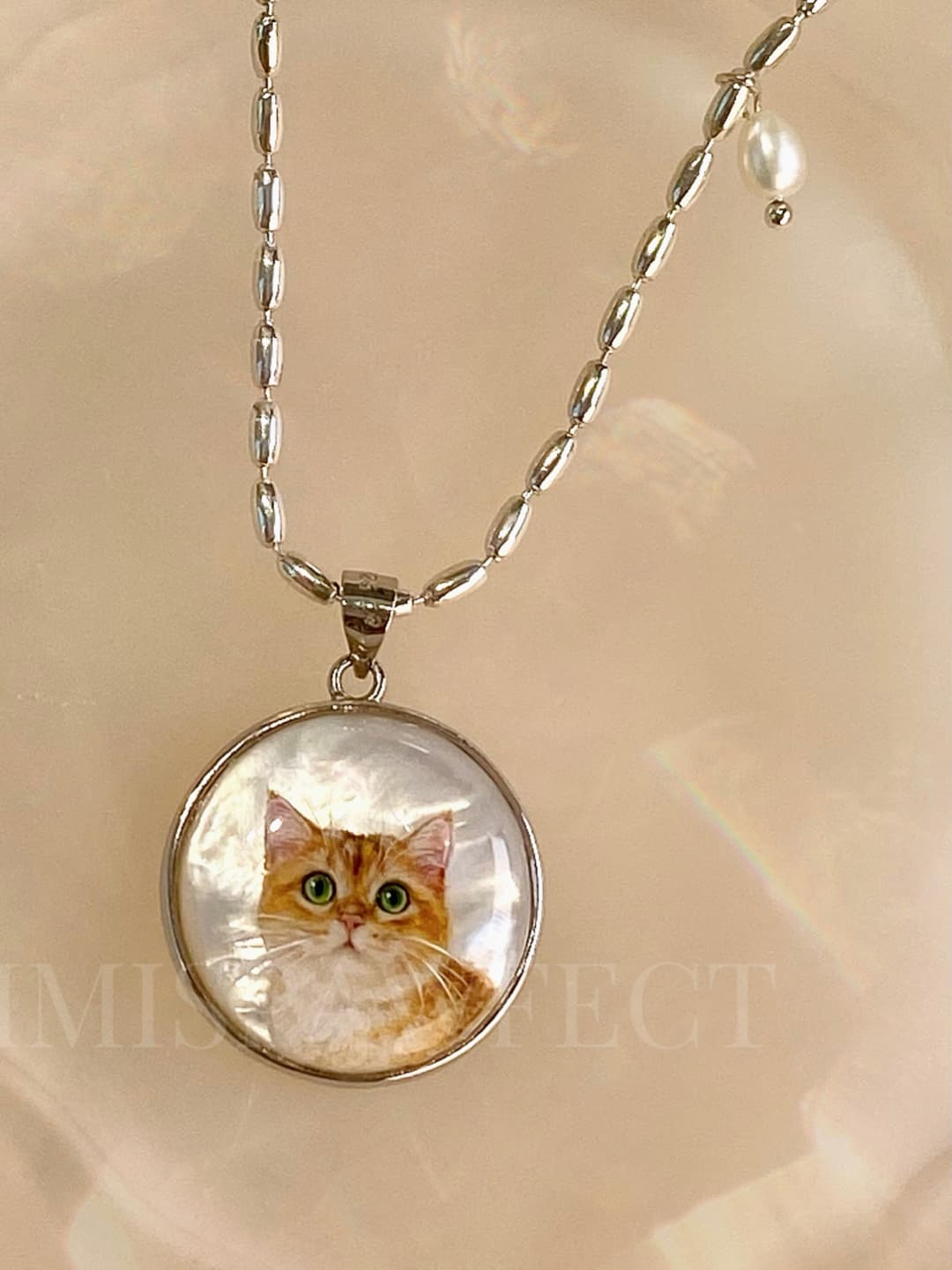 Custom Handpainted Pet Portrait Jewelry by Yimi's Pawfect
