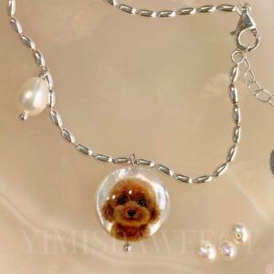 Custom Handpainted Pet Portrait Jewelry by Yimi's Pawfect