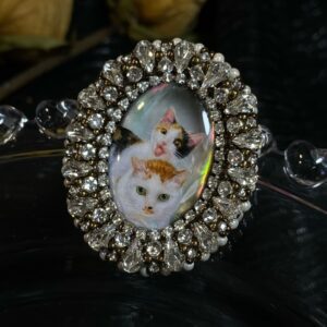 Custom Handpainted Pet Portrait Jewelry by Yimi's Pawfect