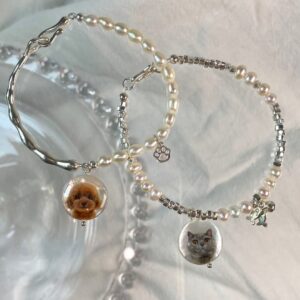 Custom Handpainted Pet Portrait Jewelry by Yimi's Pawfect