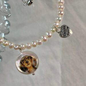 Custom Handpainted Pet Portrait Jewelry by Yimi's Pawfect
