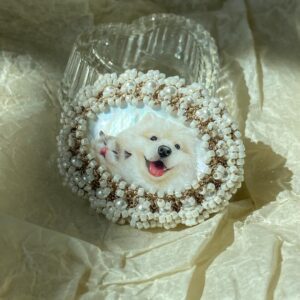 Two-Pet Family | Tatting Brooch E05