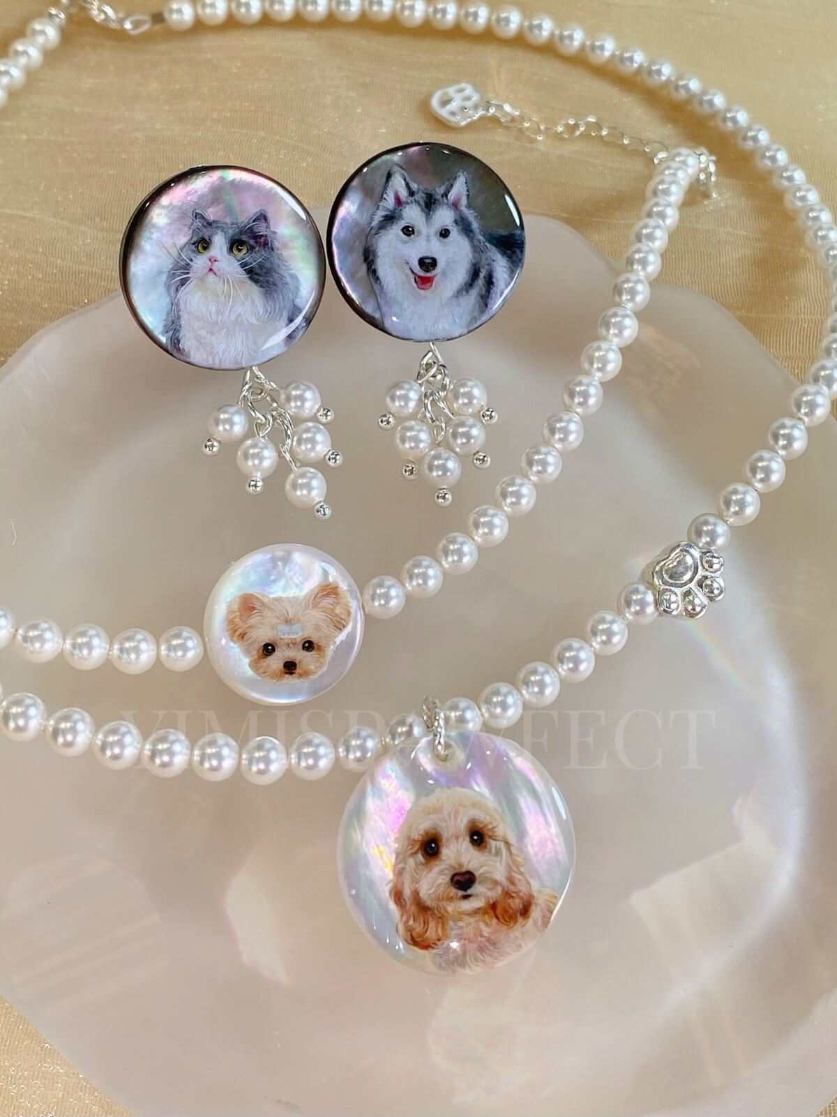 Yimi’s Pawfect Customize Handpainted Pet Portrait Jewelry