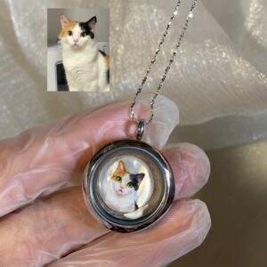 Openable Titanium Steel Locket Necklace | Fur Keepsake F02