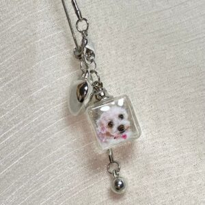 Custom Pet Portrait Glass Vial Necklace | Fur Keepsake F01